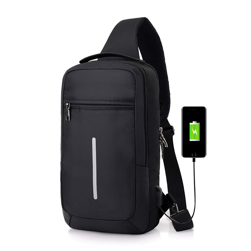 Diebstahlsicherer USB-Laderucksack