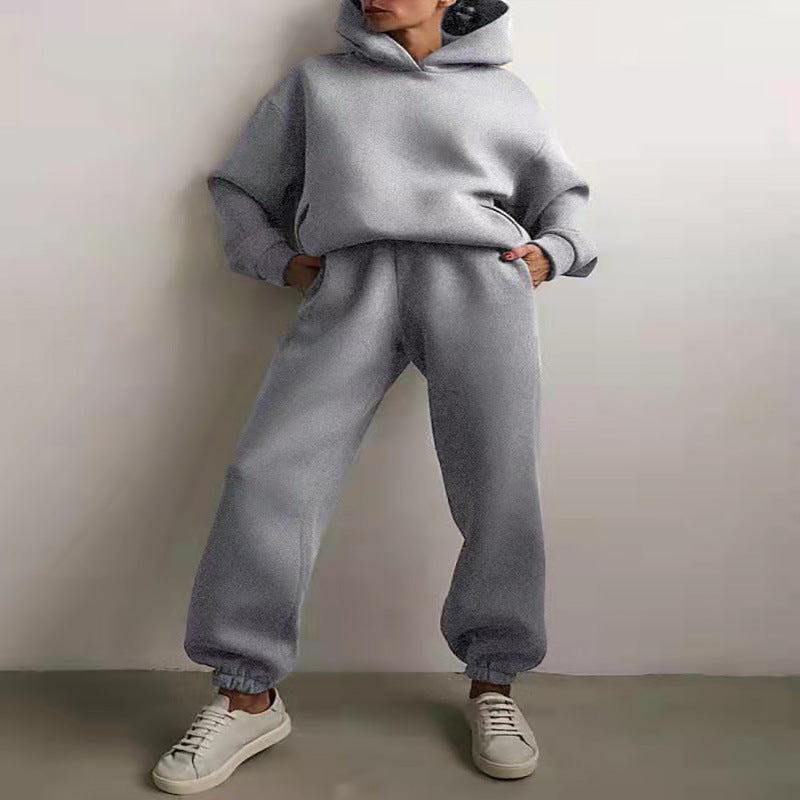 Women's Casual Hooded Two-Piece Hooded Tracksuit