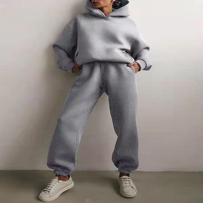 Women's Casual Hooded Two-Piece Hooded Tracksuit