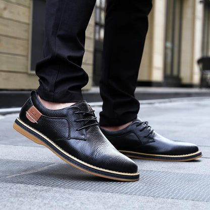 British Style Leder Lace-Up Schuhe