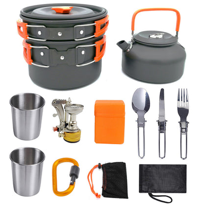 Aluminium Ausrüstung Outdoor Camping Kochgeschirr Set