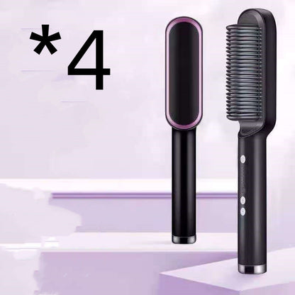 360° Doppelfunktion Locken Glätten Keramik 2-in-1-Haarglättungskamm