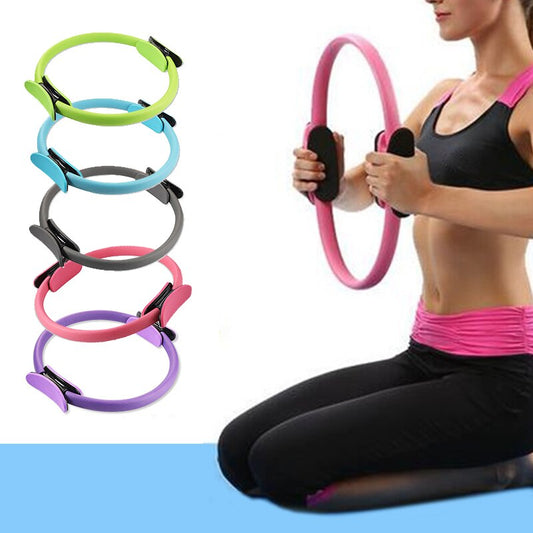 Yoga Fitness Pilates Ring Women Girls Circle Magic Dual Exercise Home Gym Workout Sport Slimming Body Resistance