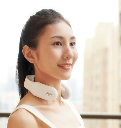 Neck and shoulder massager with smart remote control