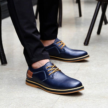 British Style Leder Lace-Up Schuhe