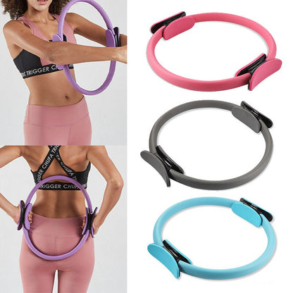 Yoga Fitness Pilates Ring Women Girls Circle Magic Dual Exercise Home Gym Workout Sport Slimming Body Resistance
