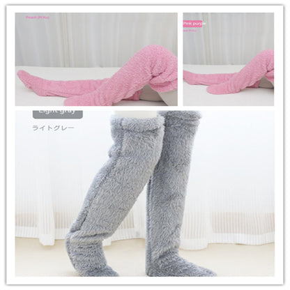 Overknee-Flauschig kältebeständige Socken