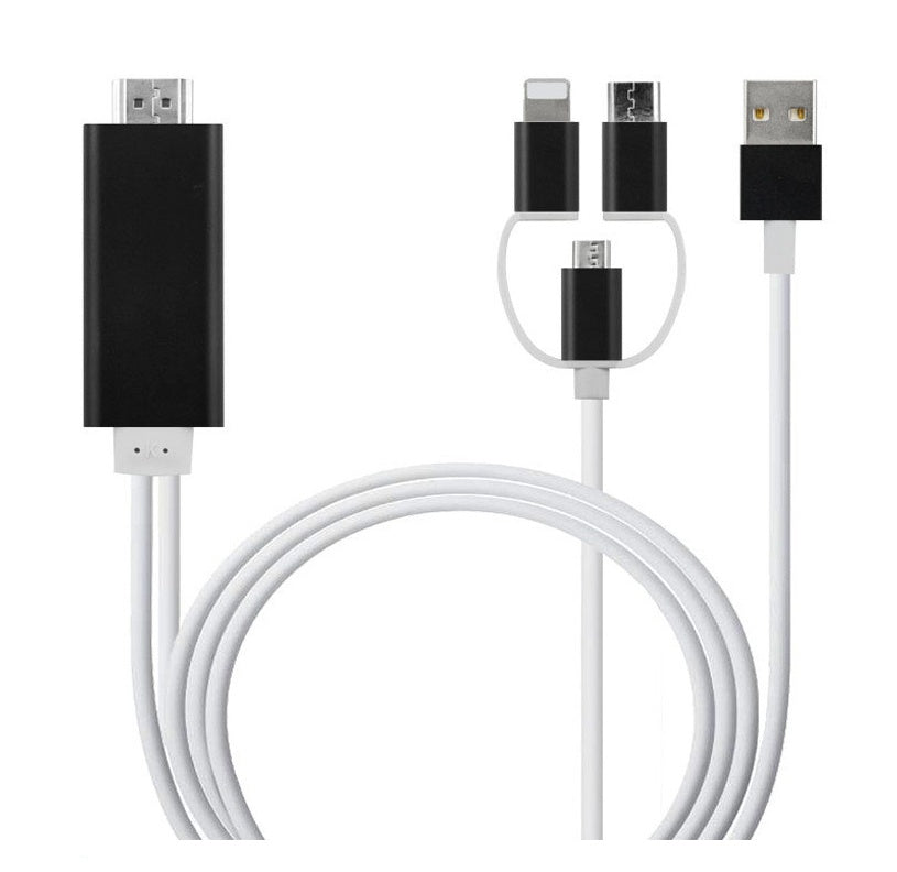 USB-C to HDMI Three-in-One Mobile Phone Projection Cable