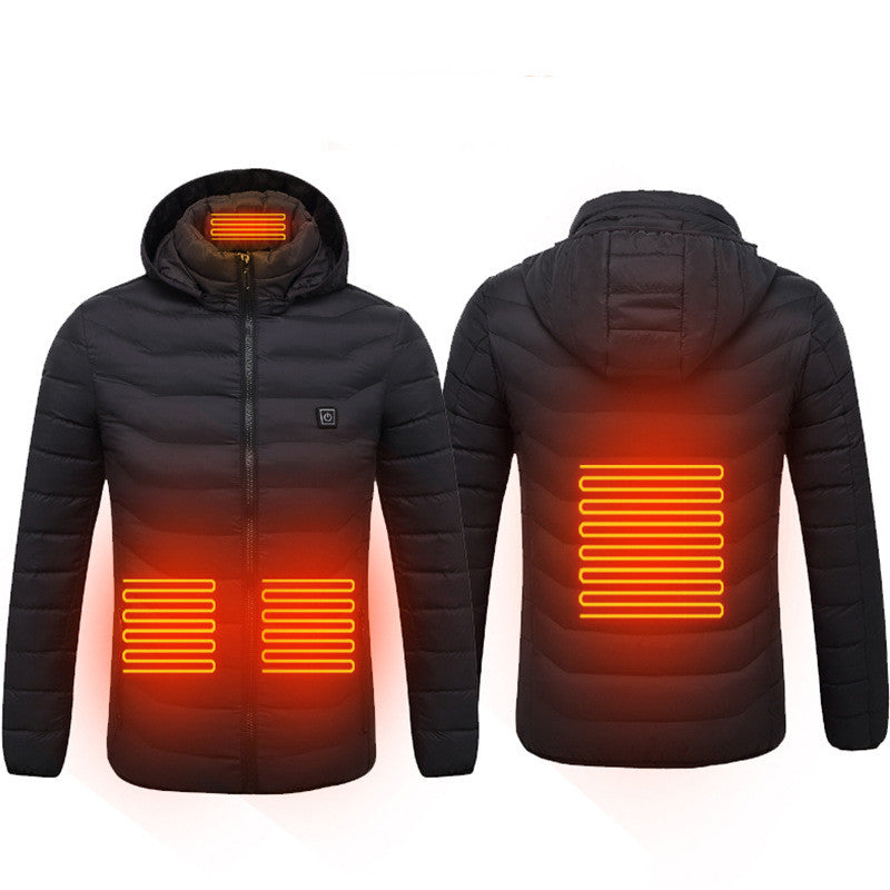 Beheizbare USB Elektro Baumwolle Reißverschluss Jacke