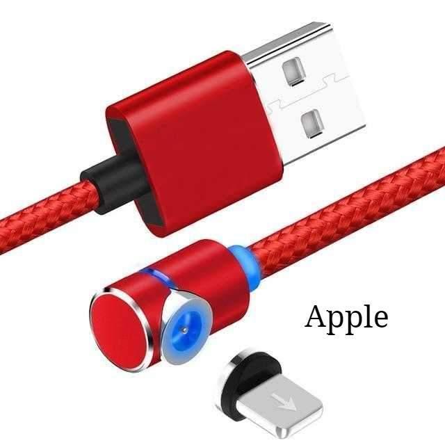 Magnetisches Ladekabel mit LED-Beleuchtung, USB-Kabel und USB Typ-C USB C