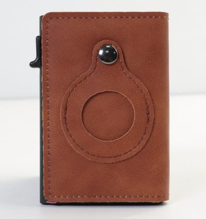 Multifunktionales RFID-Schutz-Diebstahlsichere Kartenetui-Tasche AirTag Leder-Geldbörsen-Set