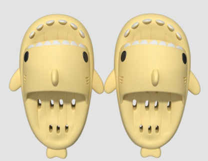 Shark sandals with drainage holes, shower shoes, quick-drying EVA pool shark sandals, beach sandals with drainage holes, unisex