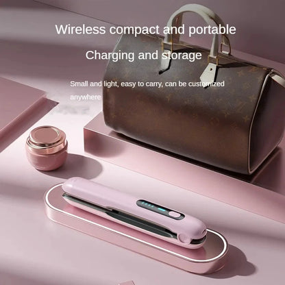 Kabelloser Haarglätter USB Mini 2-in-1 Lockenstab