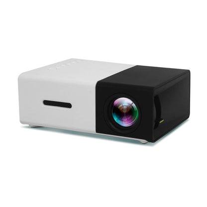 Tragbarer 3D-HD-LED-Heimkino-Projektor mit HDMI- und USB-Audioanschluss, YG300 Mini-Projektor