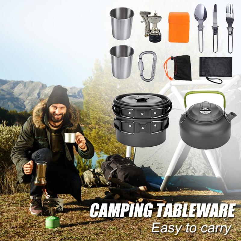 Aluminium Ausrüstung Outdoor Camping Kochgeschirr Set
