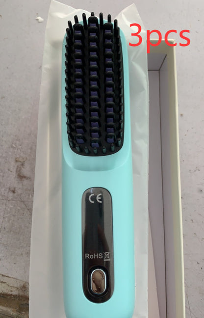 Kabellose USB-Ladefunktion 2-in-1-Haarglättungsbürste