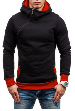 Zipper Oblique Hoodie