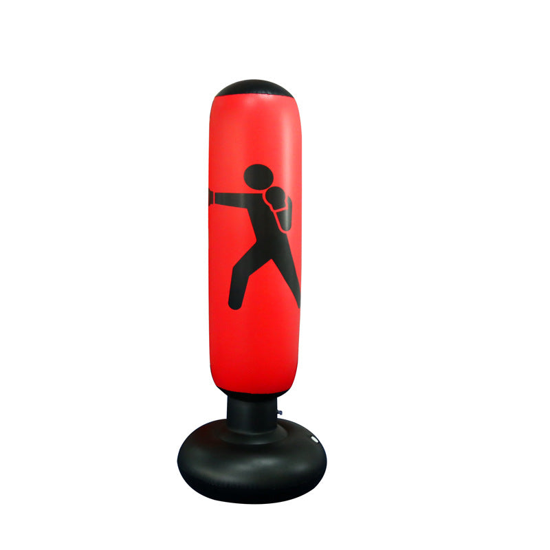 Fitness-Boxsäule 160 cm, aufblasbarer Standboxsack