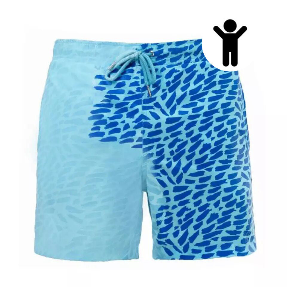 Magische Farbwechsel Schnelltrocknend Strand Badeshorts