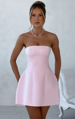 Modisch Rückenfrei Figurbetont Mini Schlauchkleid