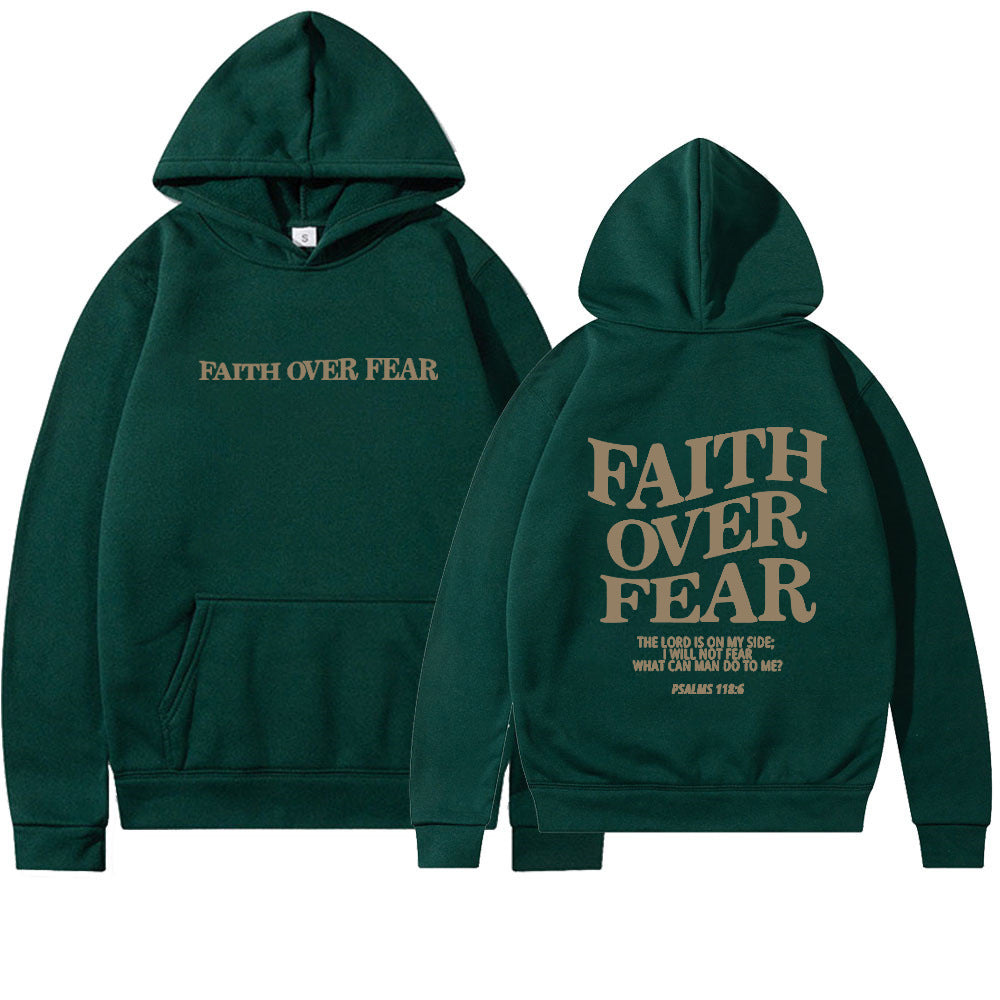 Glaube statt Angst Bibelvers Christlicher Hoodie