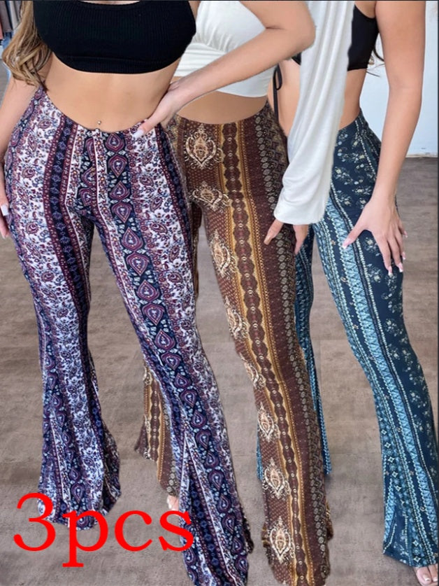 Hochelastische Bedruckte Hose
