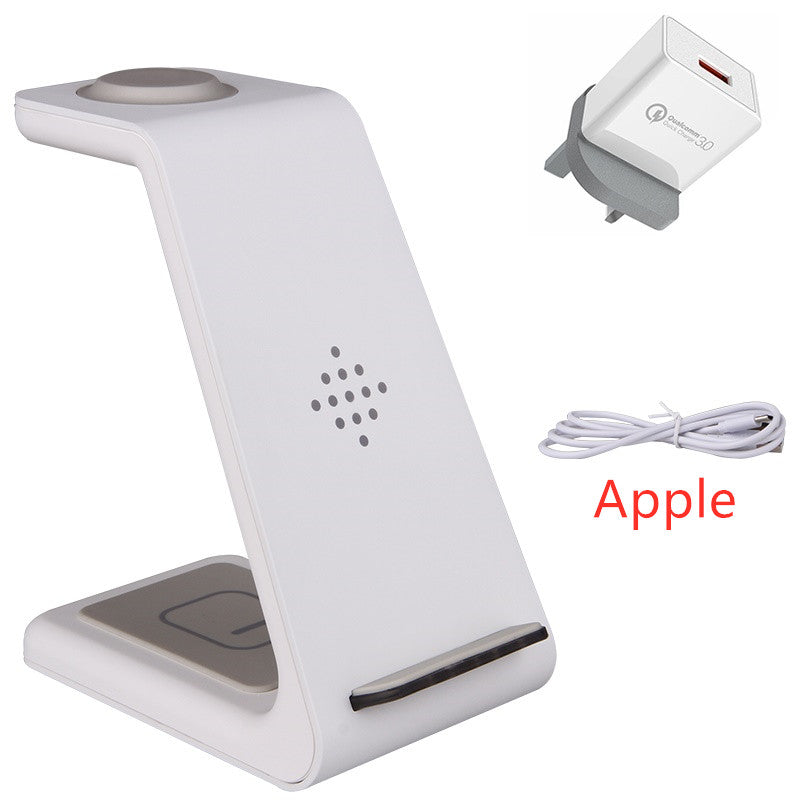 3-in-1 fast charging station: Wireless charging station with fast charging function and mobile phone holder