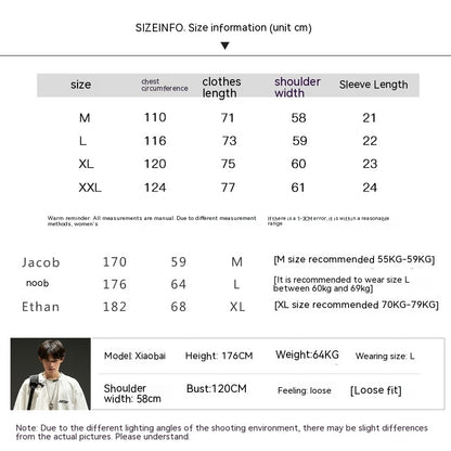 Waffel Kurzarm T-Shirt American Style