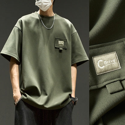 Waffel Kurzarm T-Shirt American Style