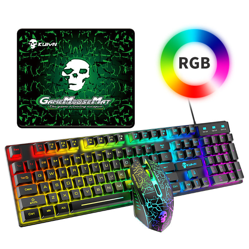Kuiying T6RGB Light-Up Keyboard and Mouse Set