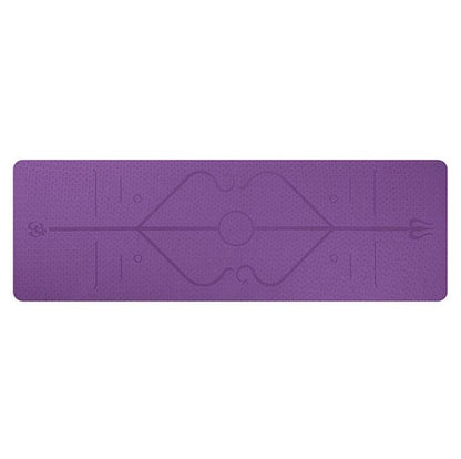 Rutschfeste Positionsmarkierungen TPE Yogamatte
