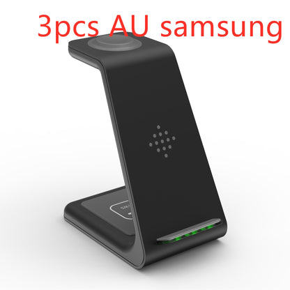 3-in-1 fast charging station: Wireless charging station with fast charging function and mobile phone holder
