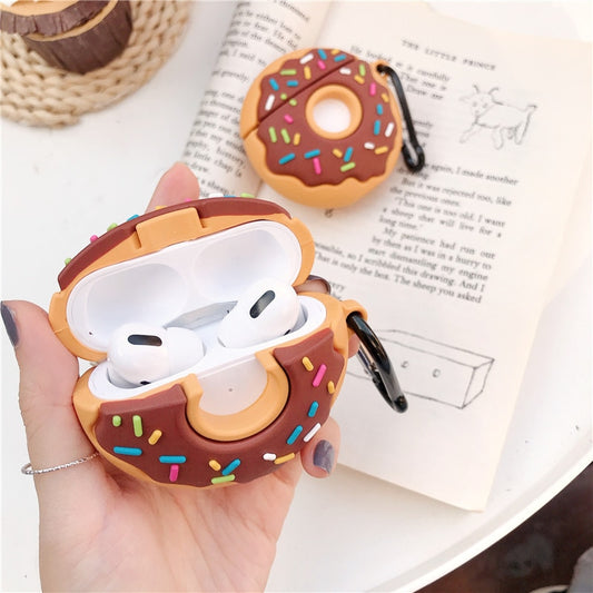 Compatible with Apple, donut-shaped silicone case for AirPods Pro