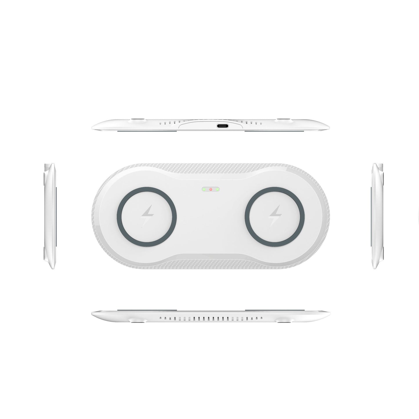 Wireless charger for two mobile phones