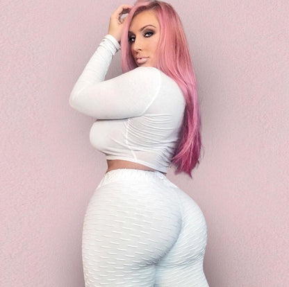 Po-Lifting-Anti-Cellulite-Effekt Raffung Leggings