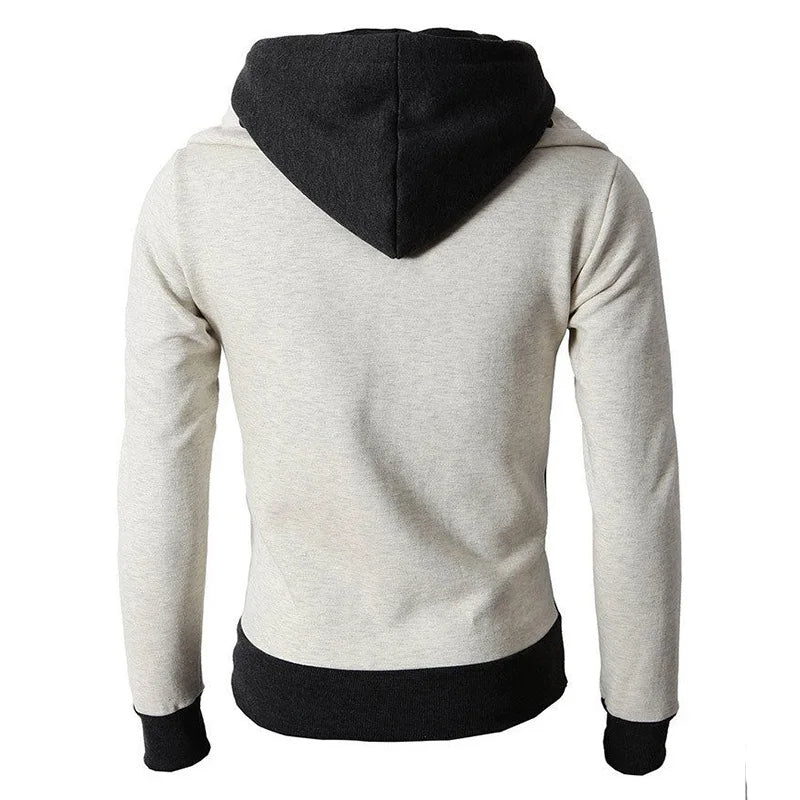 Reißverschluss Slim Fit Kapuzen-Sweatshirtjacke