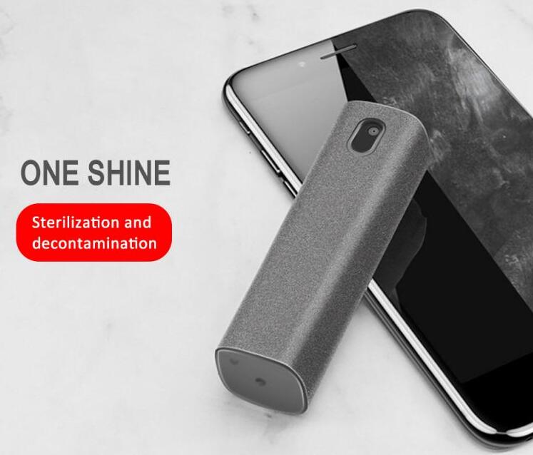 2-in-1 set for cleaning mobile phone and computer screens: microfiber cloth for dust removal