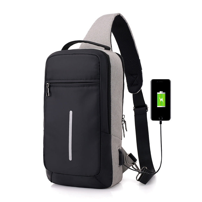 Diebstahlsicherer USB-Laderucksack