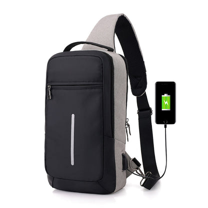 Diebstahlsicherer USB-Laderucksack