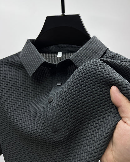 Mesh Eisseide Kurzarm-T-Shirt