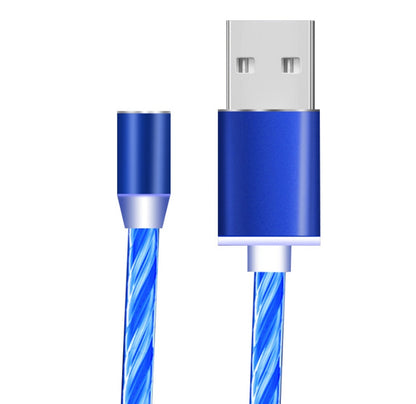 Compatible with Apple, Flowing Light Magnetic Streamer data cable for iPhone and Android Type C