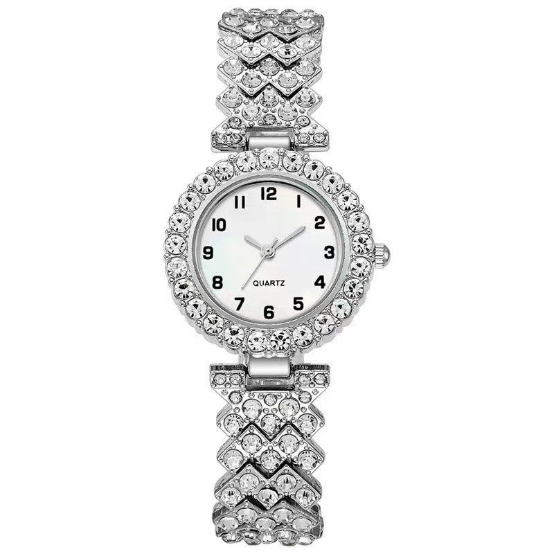 2-piece luxury set quartz bracelet women's wristwatch
