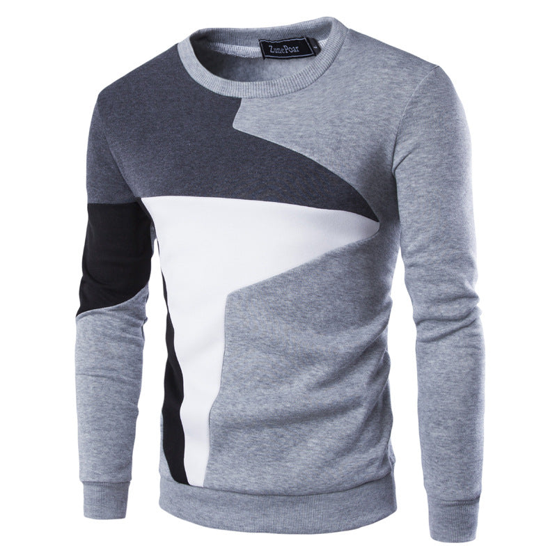 Rundhalsausschnitt Schmal Baumwolle Strickpullover