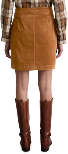 Marc OߴPolo Damen Cordrock mit Stretch-Anteil kurz, Braun (Warm Brown)