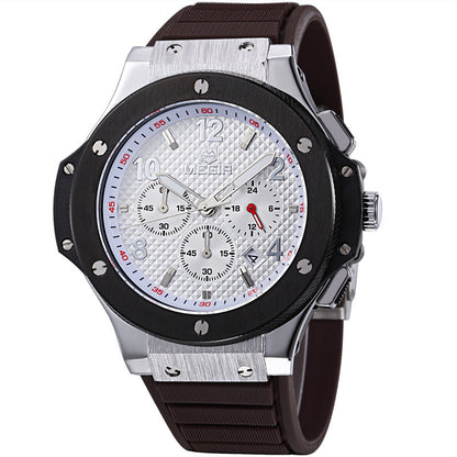 Luxus-Quarz-Chronograph-Armbanduhr