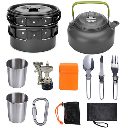Aluminium Ausrüstung Outdoor Camping Kochgeschirr Set