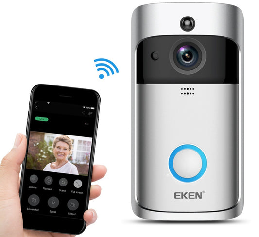 Video doorbell, smart wireless Wi-Fi security doorbell