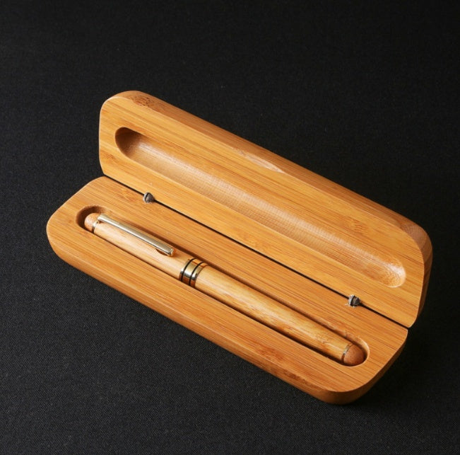 Geschenkbox Bambus Kugelschreiber