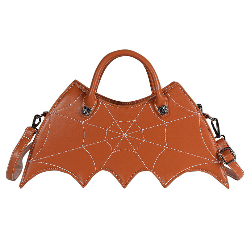 Halloween Spinnennetzform Batgirl Motiv Schultertasche