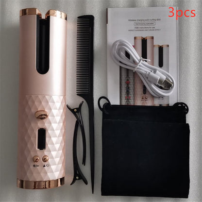 Multifunctional automatic cordless curling iron